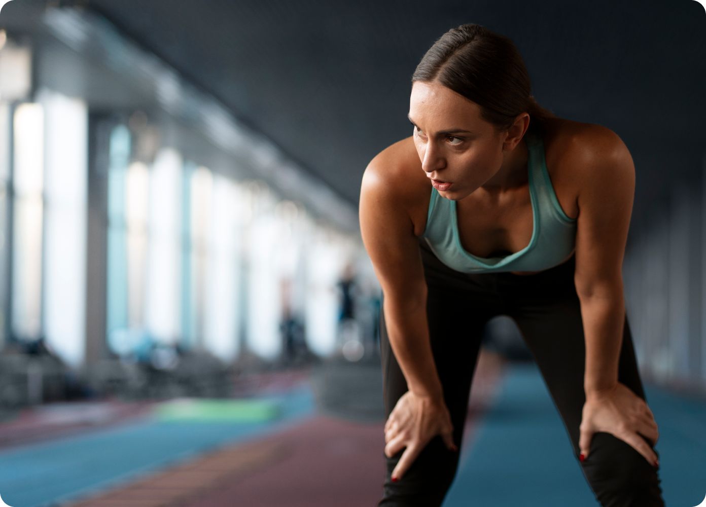 woman preparing for sport